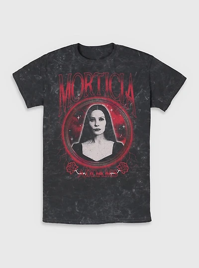 Wednesday Morticia Addams Keeper of Secrets Mineral Wash T-Shirt BoxLunch Exclusive