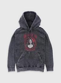 Wednesday Morticia Addams Keeper of Secrets Mineral Wash Hoodie BoxLunch Exclusive
