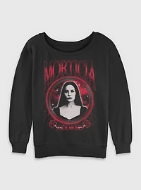 Wednesday Morticia Addams Keeper of Secrets Womens Slouchy Sweatshirt BoxLunch Exclusive