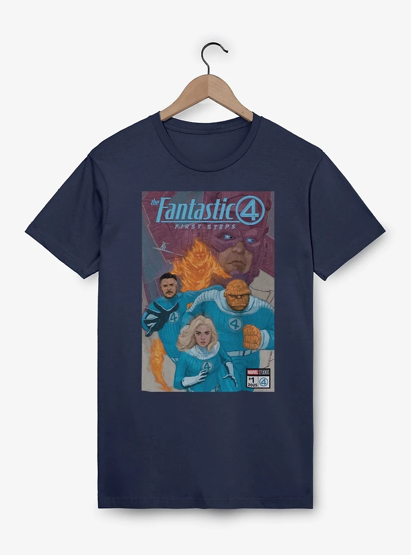 Marvel The Fantastic Four: First Steps Heroes Vs Villain Poster T-Shirt