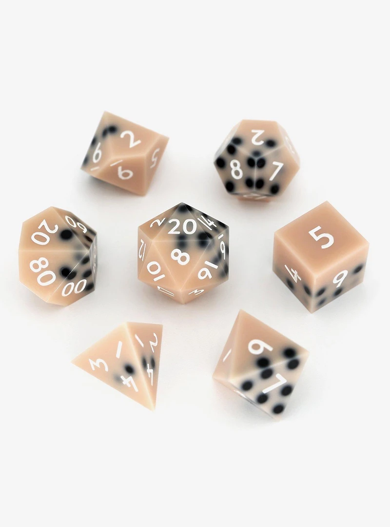 Everything Dice Milk Tea Boba Dice Set