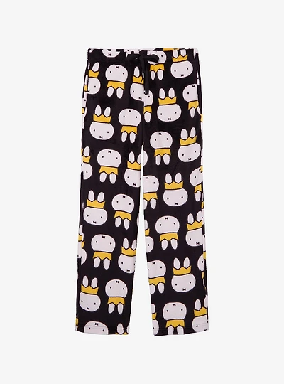Miffy Crown Allover Print Plush Plus Sleep Pants — BoxLunch Exclusive