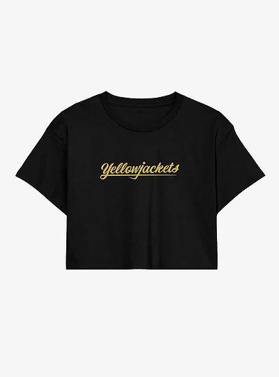 Yellowjackets Logo Womens Crop T-Shirt