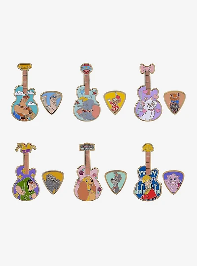 Disney Guitar & Pick Blind Box Enamel Pin Set — BoxLunch Exclusive