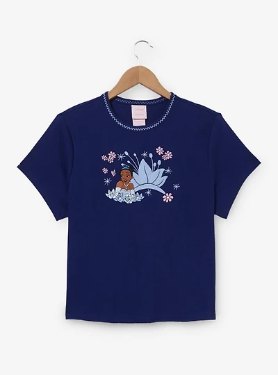 Disney the Princess and Frog Tiana Crown Women's Plus Baby Tee — BoxLunch Exclusive