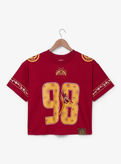 Disney Mulan Mushu Women's Cropped Football Jersey — BoxLunch Exclusive