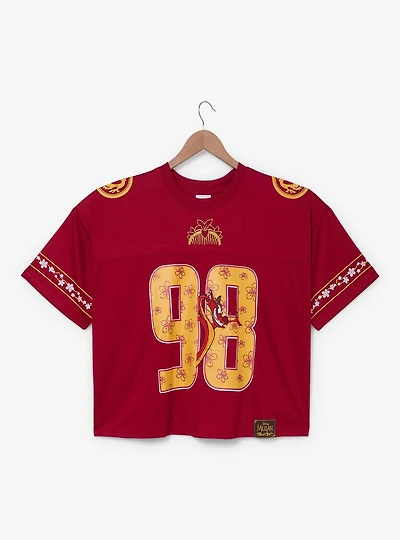 Disney Mulan Mushu Women's Plus Cropped Football Jersey — BoxLunch Exclusive