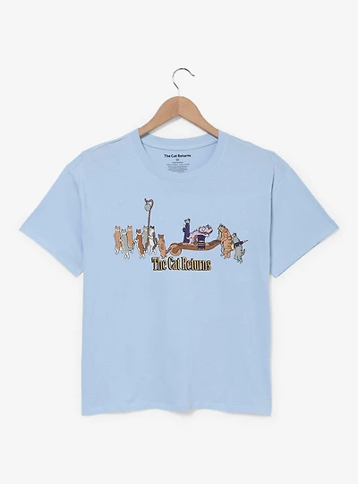 Studio Ghibli® The Cat Returns Embroidered Women's T-Shirt - BoxLunch Exclusive