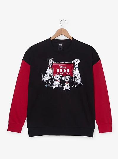 Disney 101 Dalmatians Logo Color Block Crewneck - BoxLunch Exclusive
