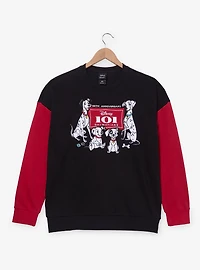 Disney 101 Dalmatians Logo Color Block Crewneck - BoxLunch Exclusive