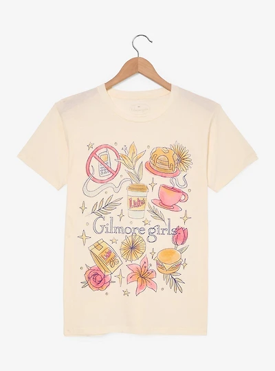 Gilmore Girls Doodle Icons Women's T-Shirt — BoxLunch Exclusive