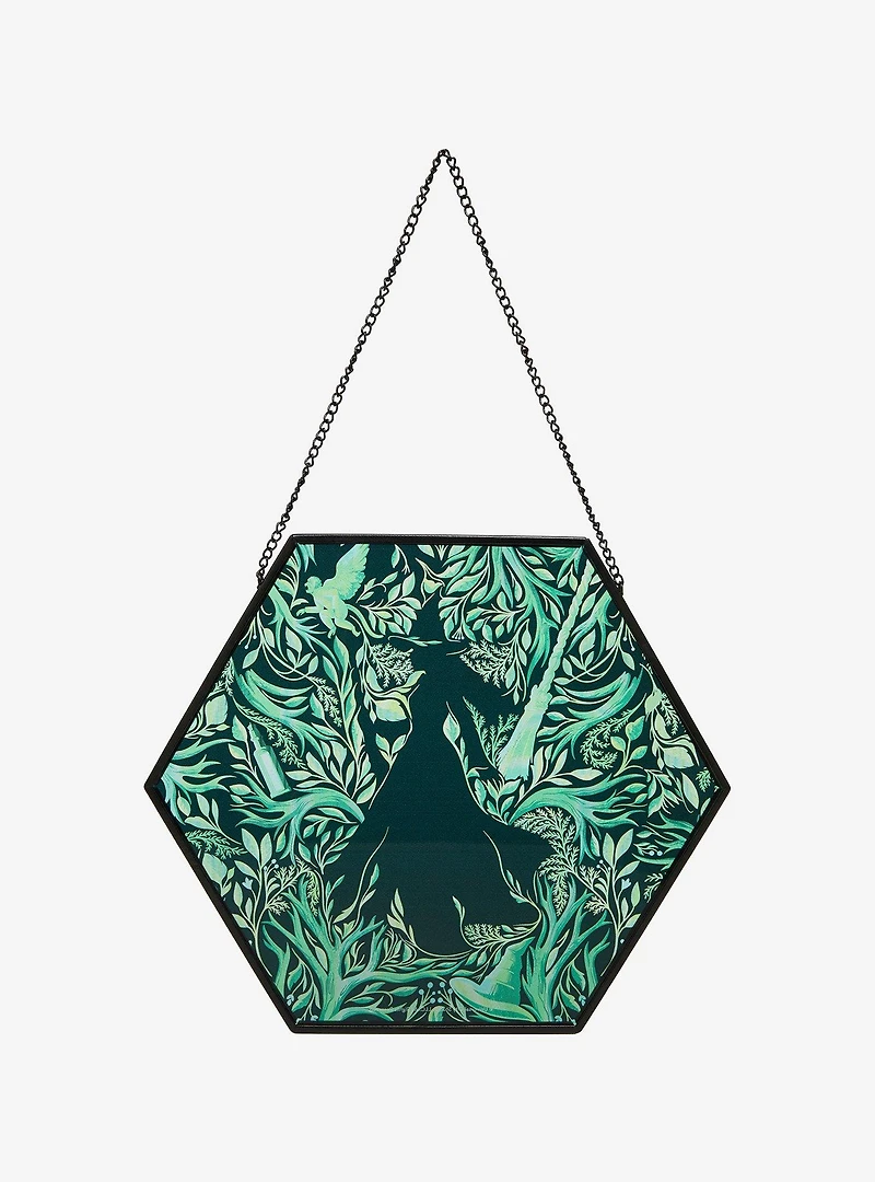 Wicked Elphaba Forest Silhouette Stained Glass Wall Art - BoxLunch Exclusive