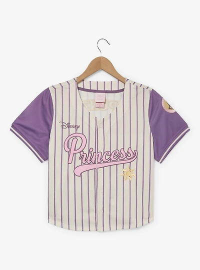 Disney Princess Rapunzel Women's Cropped Baseball Jersey — BoxLunch Exclusive
