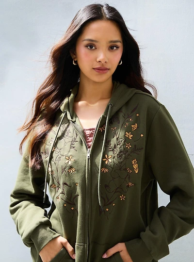 Disney Brother Bear Botanical Zip Hoodie — BoxLunch Exclusive