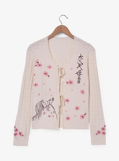 Studio Ghibli® The Tale of Princess Kaguya Cherry Blossom Pointelle Knit Women's Cardigan - BoxLunch Exclusive