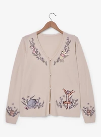 Disney Winnie the Pooh Floral Embroidered Women's Plus Cardigan - BoxLunch Exclusive