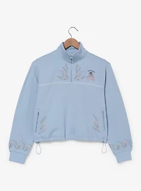 Disney Winnie the Pooh Eeyore Floral Women's Cropped Athletic Crewneck - BoxLunch Exclusive
