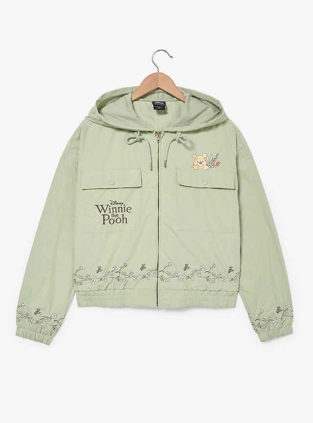 Disney Winnie the Pooh Floral Women's Cropped Jacket - BoxLunch Exclusive