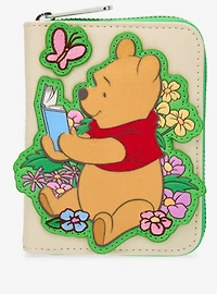 Loungefly Disney Winnie the Pooh Pooh Bear Reading Small Zip Wallet - BoxLunch Exclusive