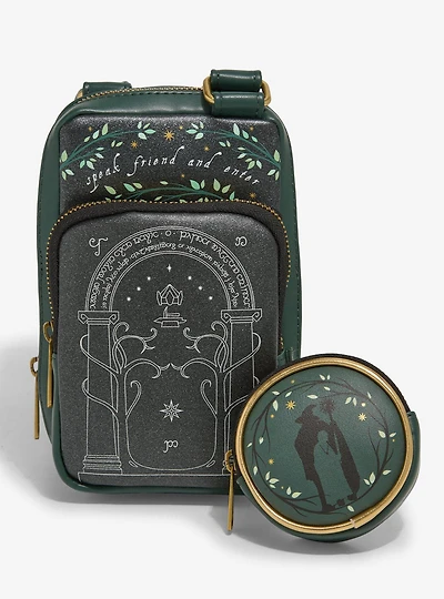 Loungefly The Lord of the Rings Doors of Durin Glow-in-the-Dark Crossbody Sling - BoxLunch Exclusive