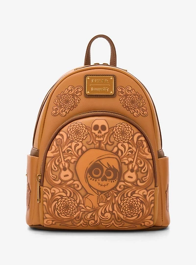 Loungefly Disney Pixar Coco Floral Miguel Tonal Mini Backpack - BoxLunch Exclusive