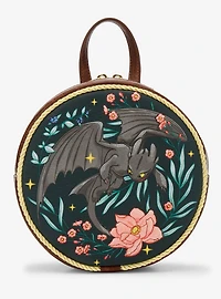 Loungefly DreamWorks How To Train Your Dragon Toothless Floral Mini Backpack - BoxLunch Exclusive