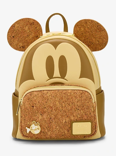 Loungefly Disney Mickey Mouse Corkboard Pin Display Ears Mini Backpack with Pin - BoxLunch Exclusive