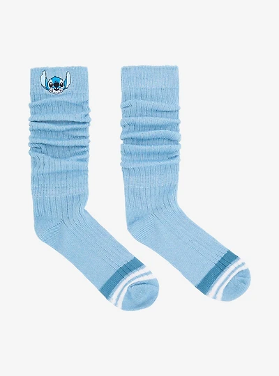 Disney Lilo & Stitch Embroidered Stitch Slouch Crew Socks - BoxLunch Exclusive