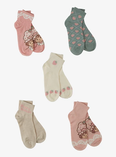 Strawberry Shortcake Retro Quarter Crew Sock Set