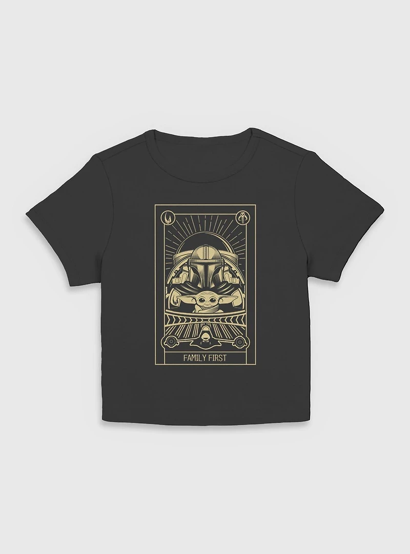 Star Wars The Mandalorian Family First Tarot Women Baby T-Shirt