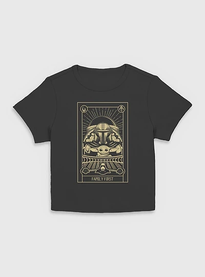 Star Wars The Mandalorian Family First Tarot Women Baby T-Shirt