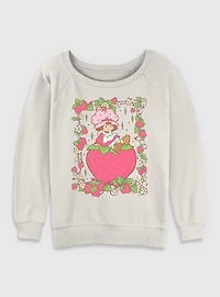 Strawberry Shortcake Tarot Frame Womens Slouchy Sweatshirt