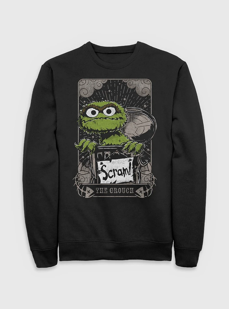Sesame Street Oscar The Grouch Scram Tarot Sweatshirt
