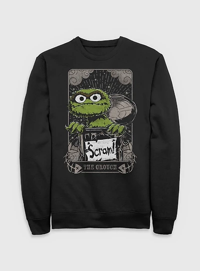 Sesame Street Oscar The Grouch Scram Tarot Sweatshirt