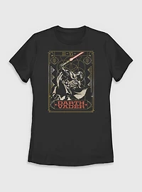 Star Wars Darth Vader Battle Tarot Womens T-Shirt