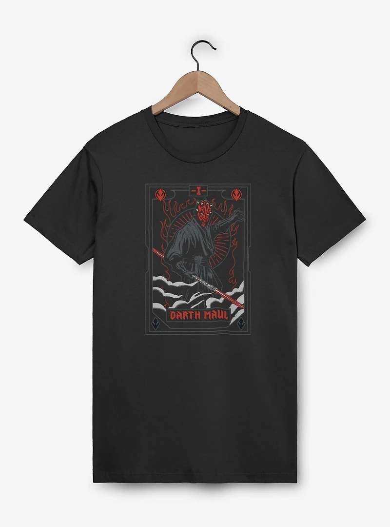 Star Wars Darth Maul Battle Stance Tarot T-Shirt