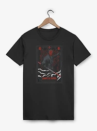 Star Wars Darth Maul Battle Stance Tarot T-Shirt