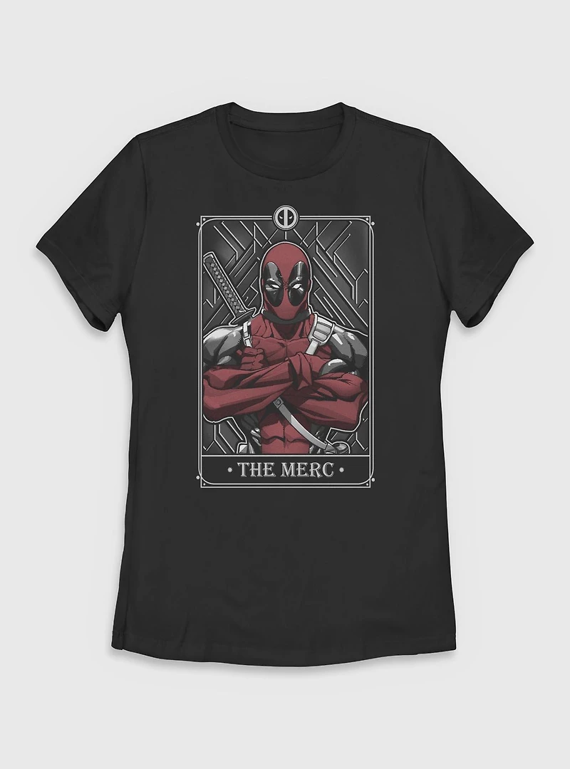 Marvel Deadpool The Merch Tarot Womens T-Shirt