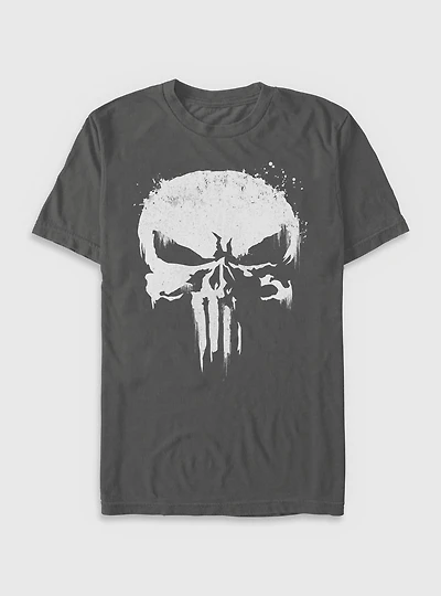 Marvel Punisher White Out Garment Dye T-Shirt