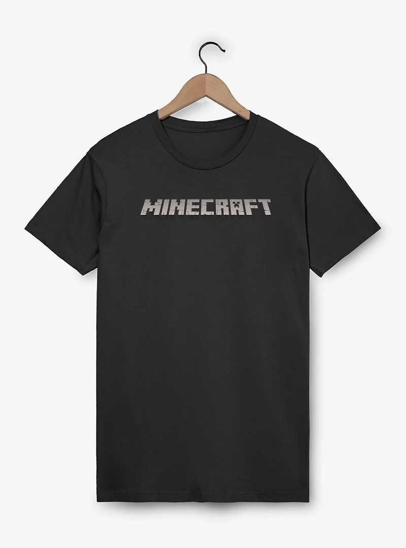 Minecraft Logo Black T-Shirt