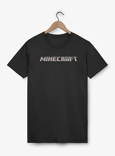 Minecraft Logo Black T-Shirt