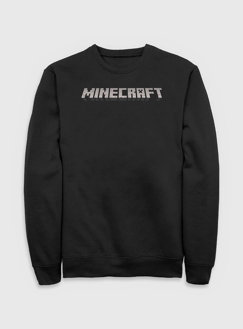 Minecraft Logo Black Sweatshirt