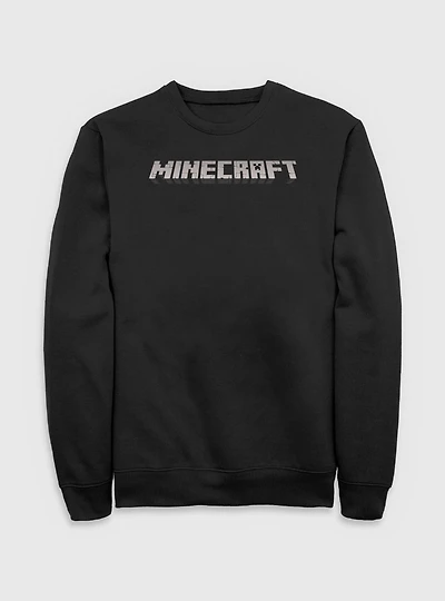 Minecraft Logo Black Sweatshirt