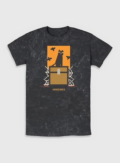 Minecraft Cat And Bats T-Shirt