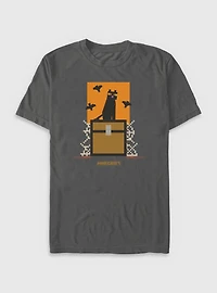 Minecraft Cat And Bats Garment Dye T-Shirt