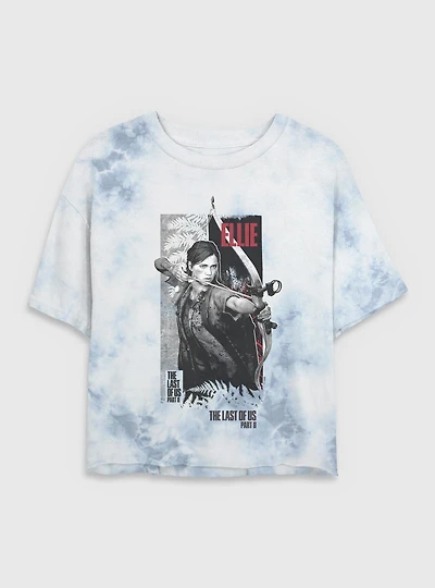 The Last Of Us Ellie Archer Tie Dye Crop Womens T-Shirt