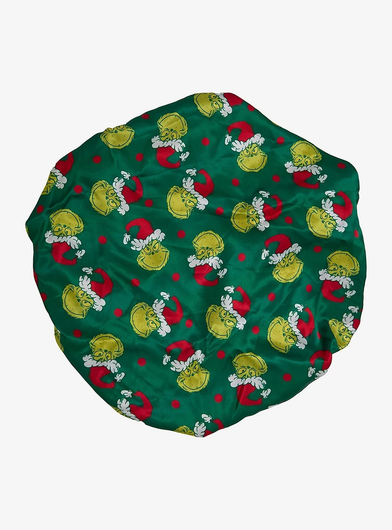 How the Grinch Stole Christmas Allover Print Satin Bonnet - BoxLunch Exclusive