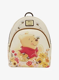 Loungefly Disney Winnie the Pooh Floral Pooh Bear Mini Backpack