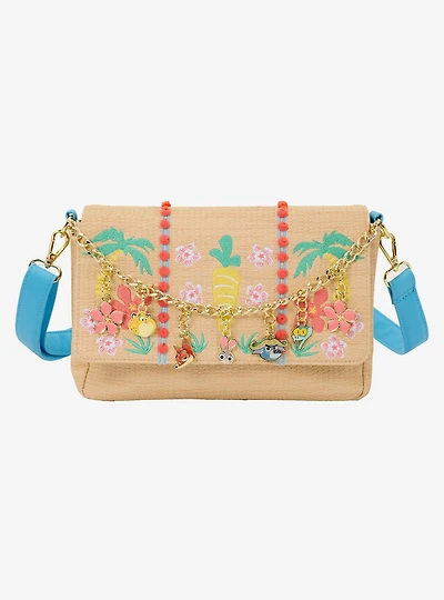 Loungefly Disney Zootopia 2 Tropical Embroidered Crossbody Bag