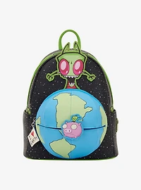 Loungefly Invader Zim Globe Glow-in-the-Dark Mini Backpack